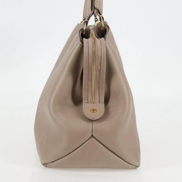 LOUIS VUITTON Monogram Empreinte Grand Palais MM Bag Beige M45833 LV Auth PP672M - Picture 4 of 16